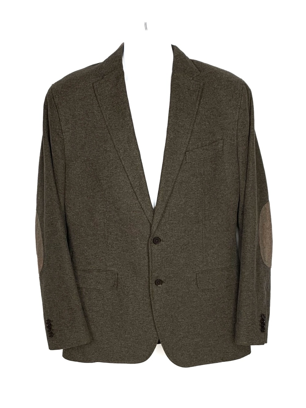 Banana Republic Men 42L Donegal Blazer Italian Tailored Fit Elbow Patches Brown